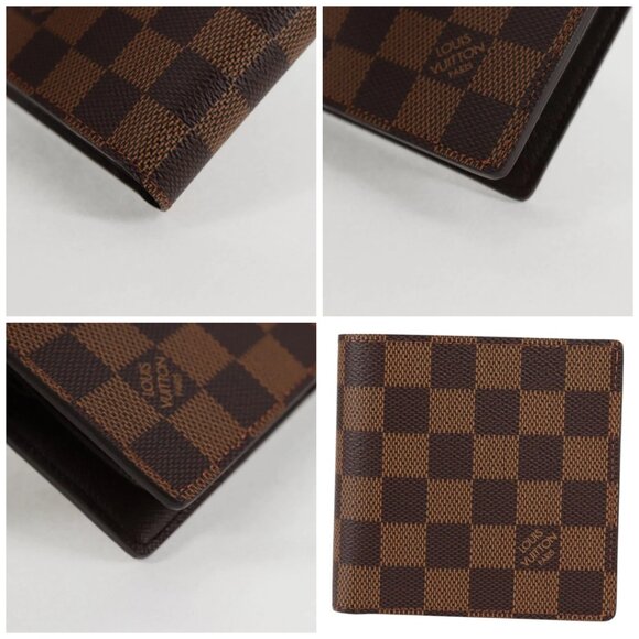 LOUIS VUITTON Damier Ebene Portefeuille Marco Bifold Wallet - Picture 8 of 14